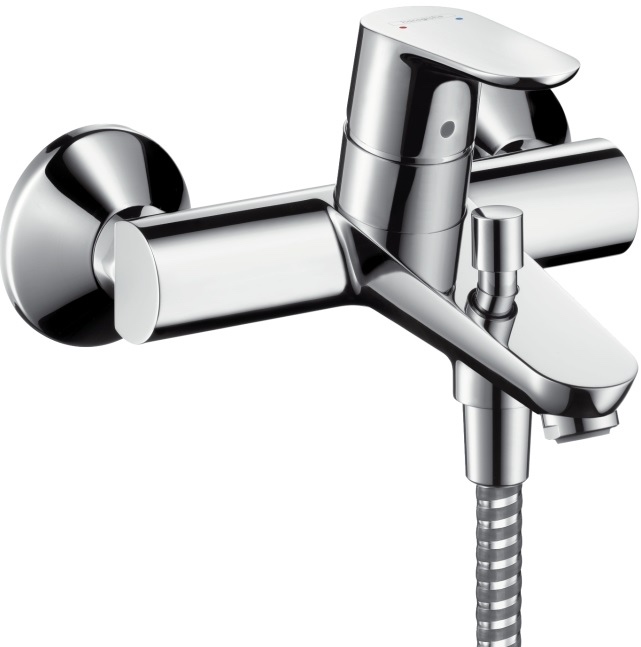 HANSGROHE FOCUS vaňová nástenná batéria, s prepínačom, chróm