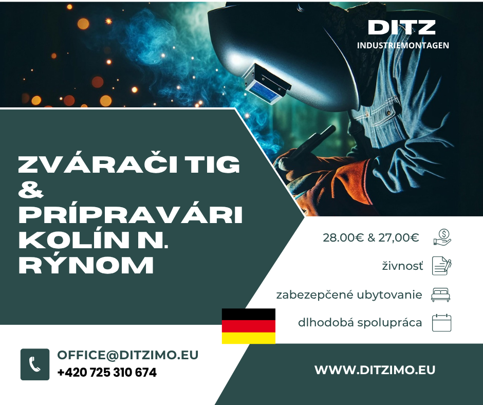 Zvárač TIG 141 a prípavár, Kolín nad Rýnom, Nemecko