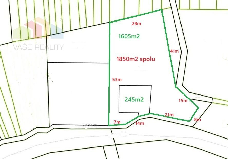 Pozemok 1850m2 v tichej lokalite, Moravany nad Váhom