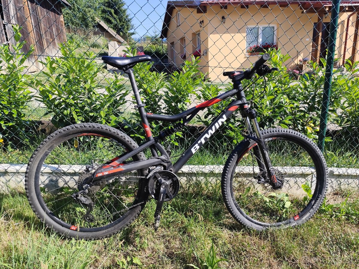 Horský celoodpružený bicykel