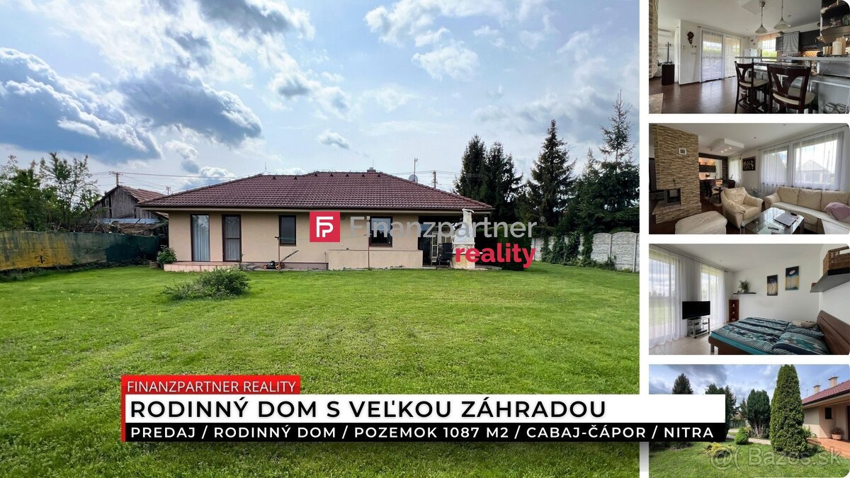 Rodinný dom s pozemkom 1 087 m², Cabaj-Čápor