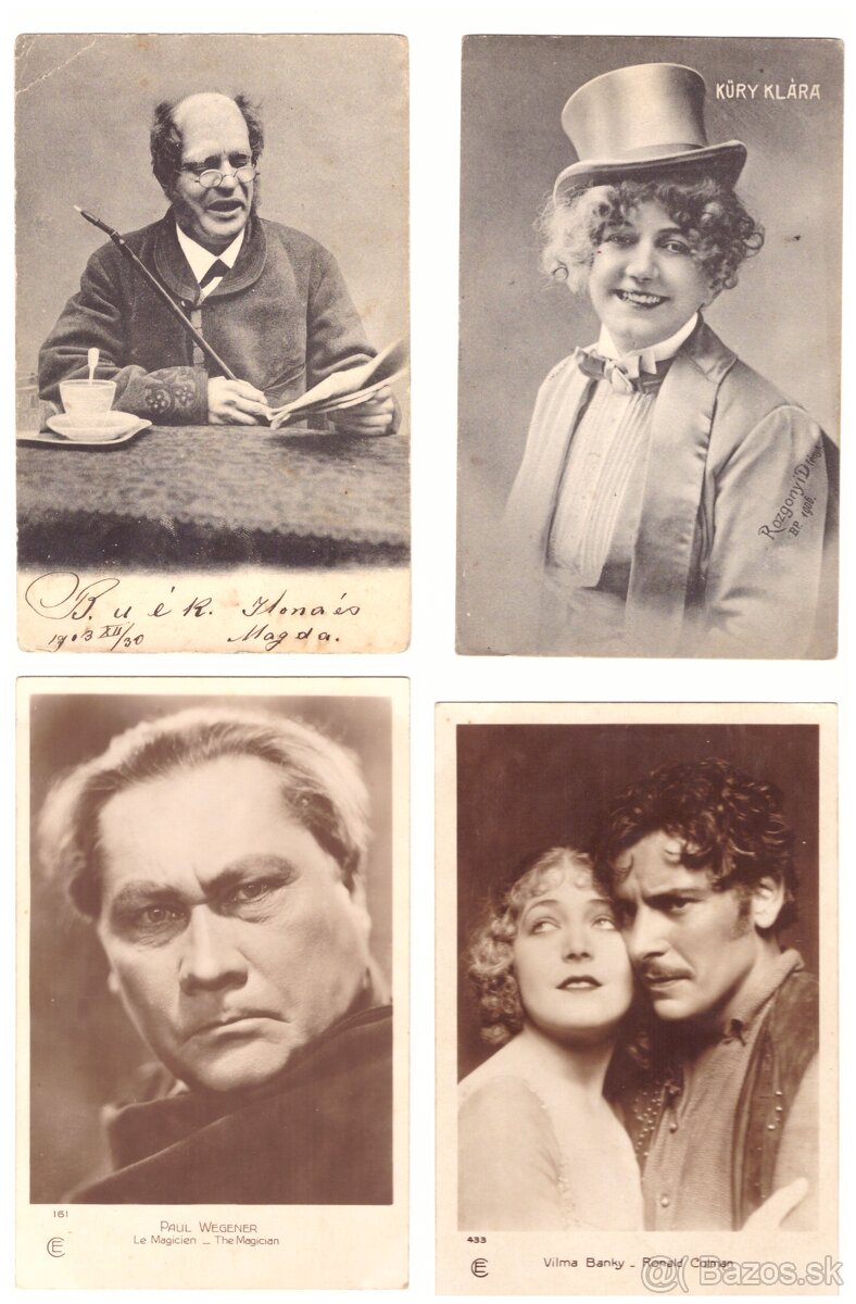 Staré pohľadnice portréty