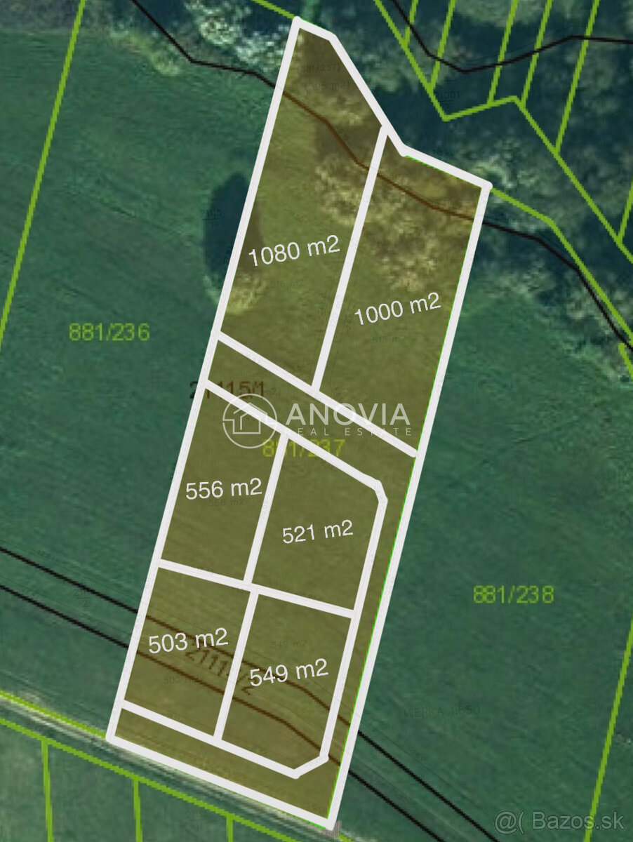 Pozemok pre viacero RD - ĽUBOTICE