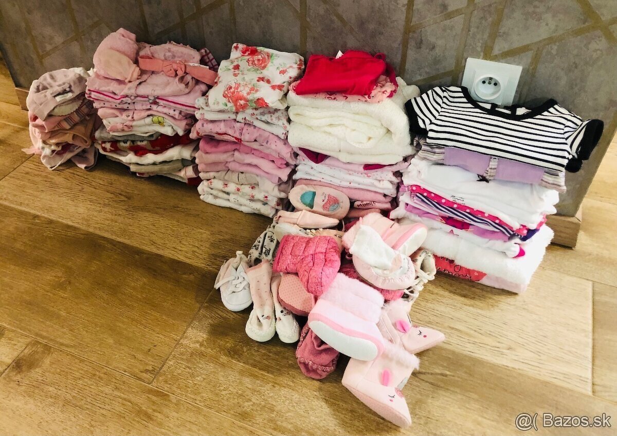 Oblečenie pre dievčatko 0-3m / cca 70ks