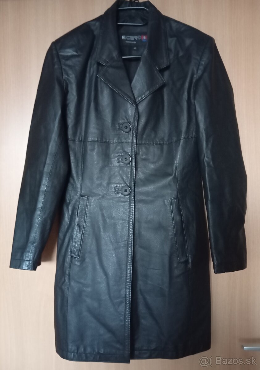 Dámsky kožený kabát 36/38