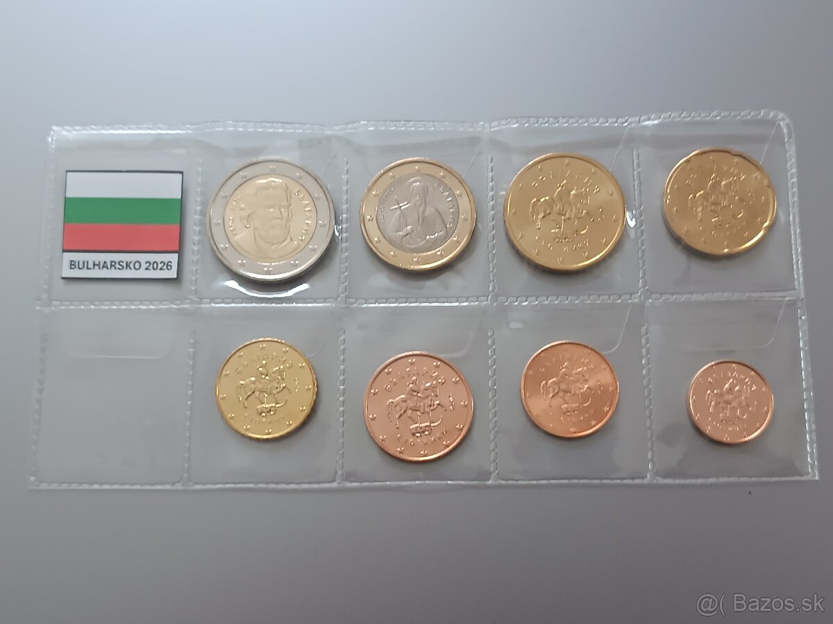 2€ Bulharsko , obehová sada