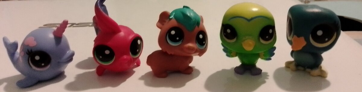 Littlest pet shop - set 5 figúriek+ časopis zdarma
