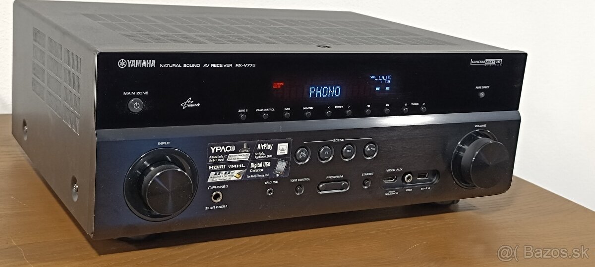 Predám čierny 7.2 AV receiver Yamaha RX-V 775