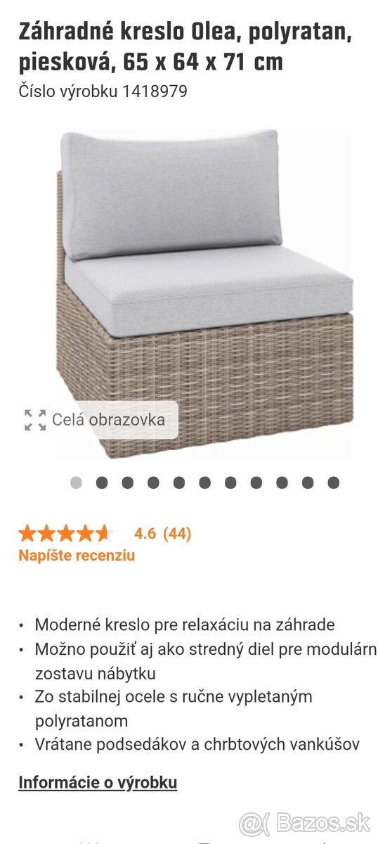 ZÁHRADNÉ KRESLÁ