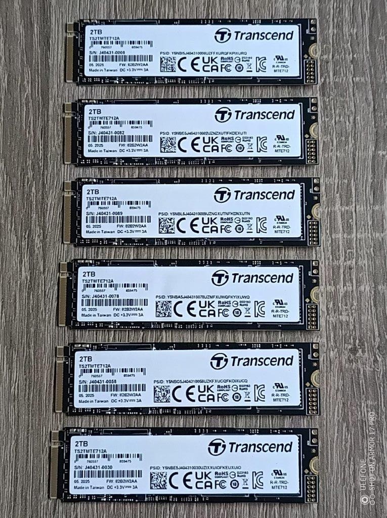 2TB Transcend MTE712A PCIe NVMe 4.0 x4 Industrial - 4 000TBW