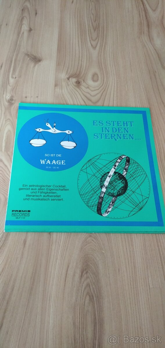 Platňa - So ist die Waage - znamenie VÁHY v nemčine