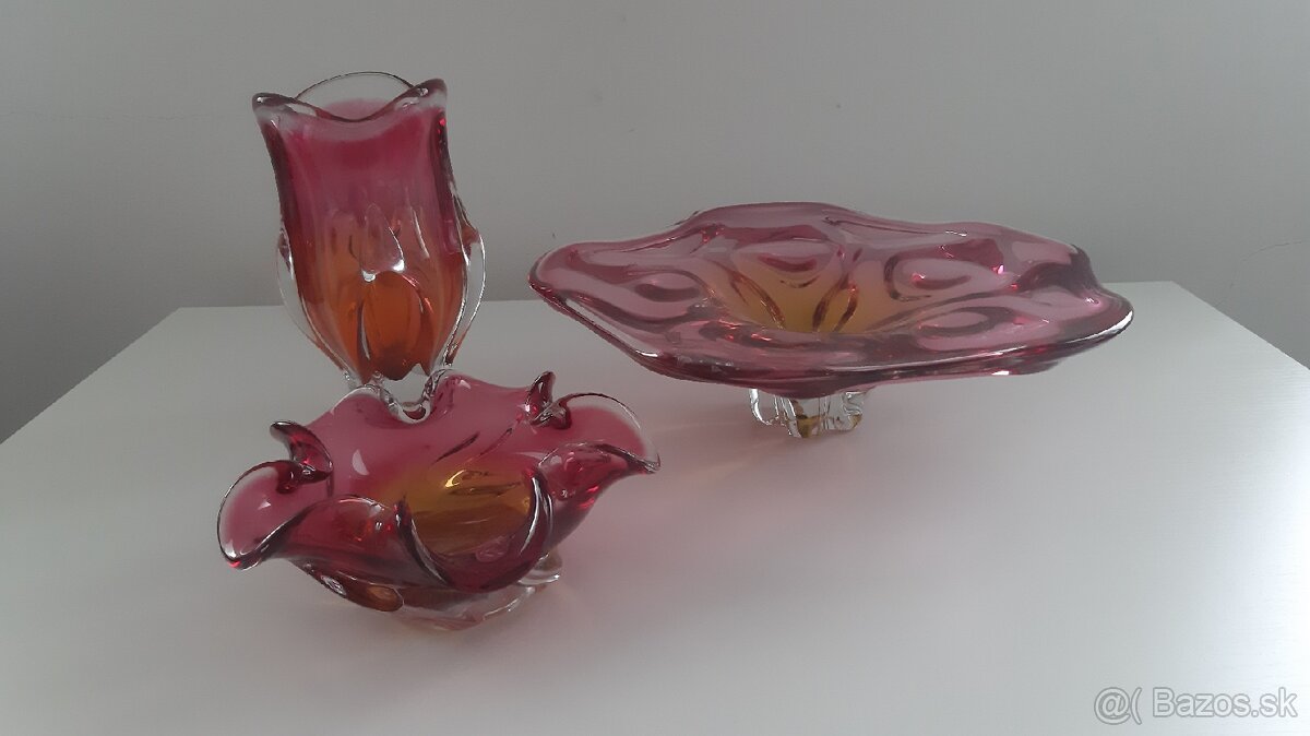 Hutné sklo - súprava