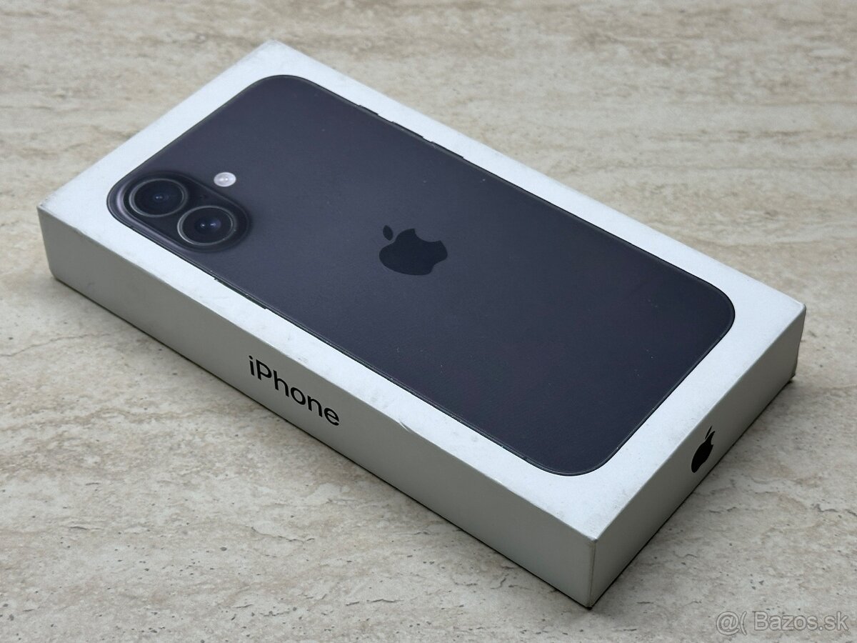 iPhone 16 Plus 256GB, Black (nový, nerozbalený)