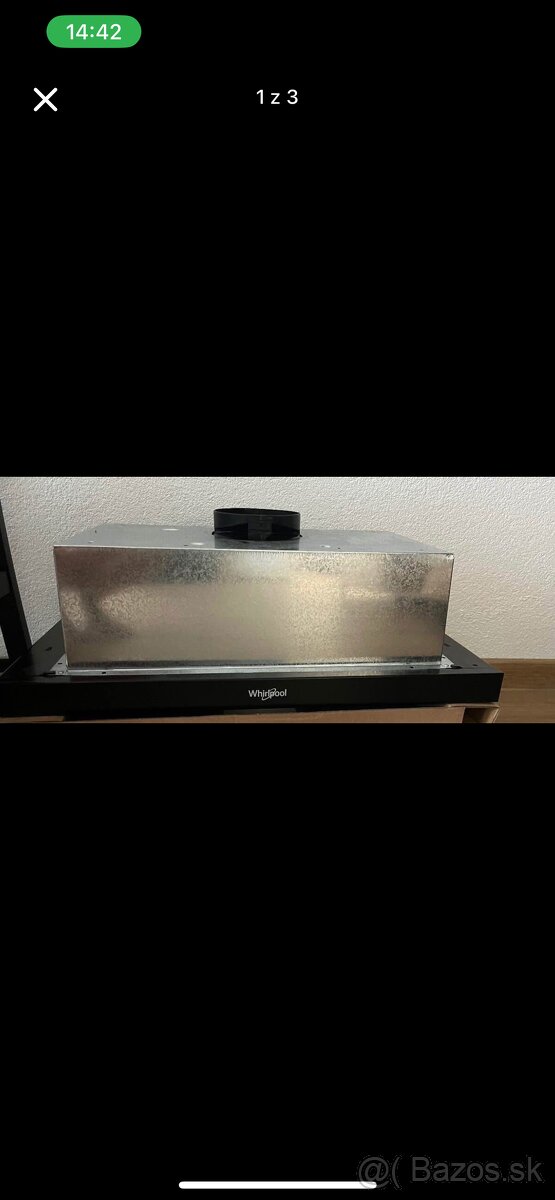 digestor s uhlíkovým filtrom Whirlpool AKR 749/1 NB