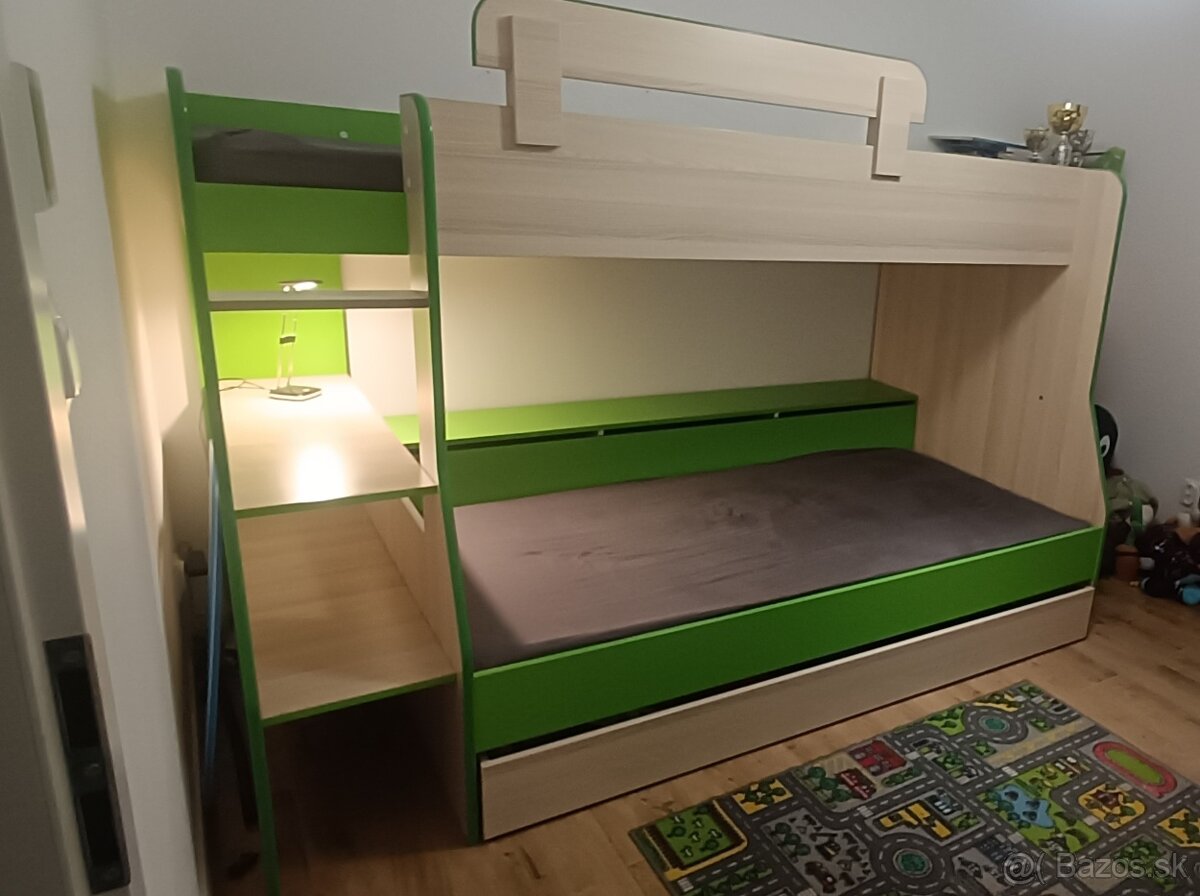 Detská poschodová posteľ