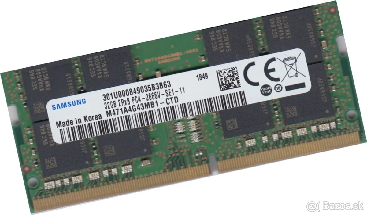 Samsung 32GB DDR4 2666MHz SODIMM