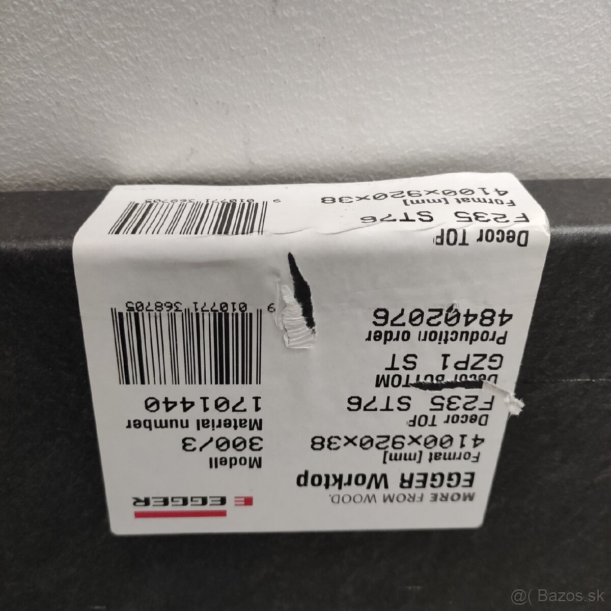 Pracovná kuchyňská doska Egger 1678x920x38