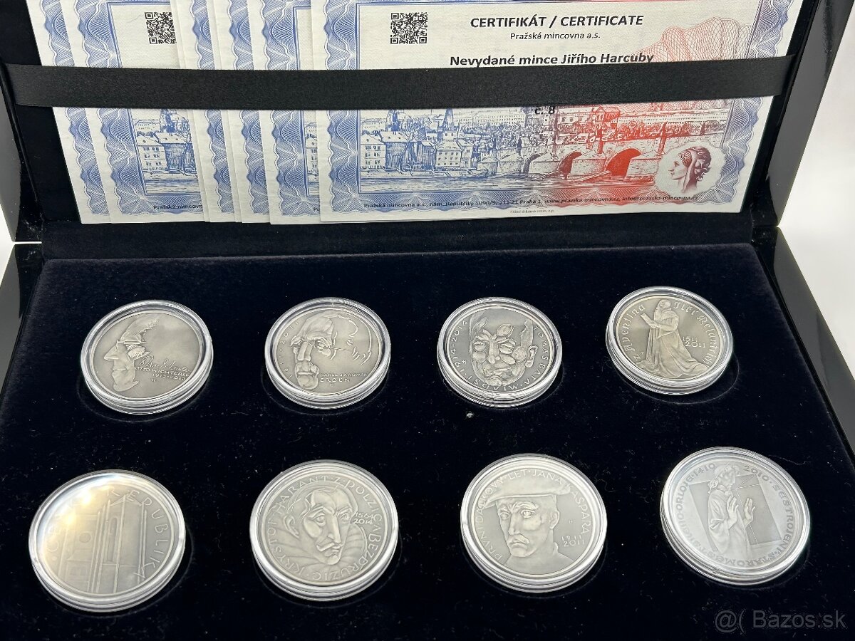 Nevydané mince Jiří Harcuba - investičné striebro 999