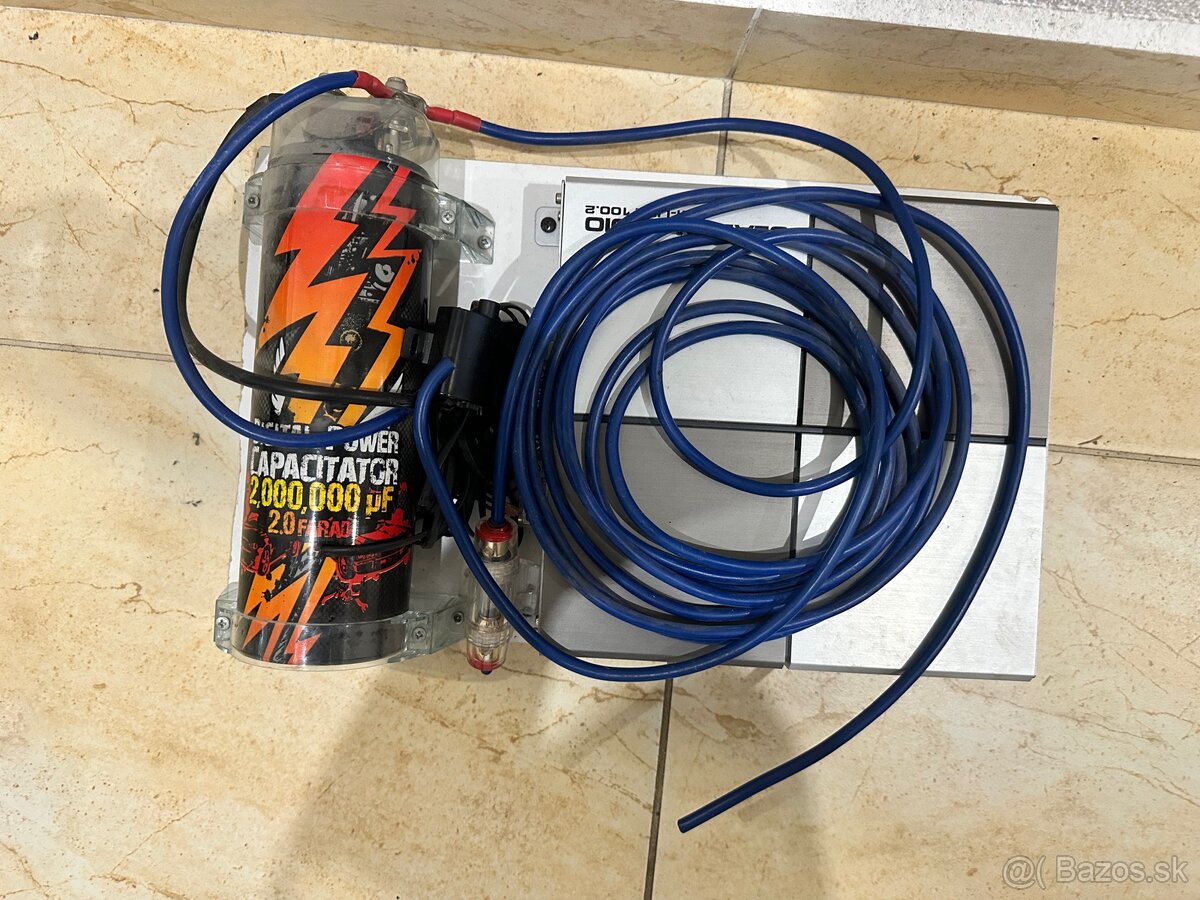 Zosilňovač Gladen Audio + kapacitor