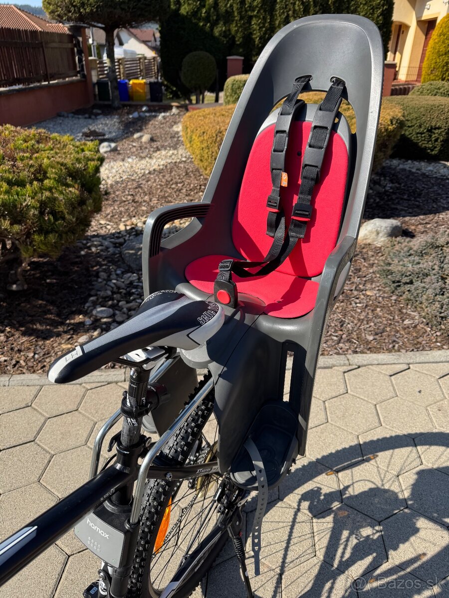 HAMAX Cyklosedačka s adaptérom Zenith W grey/red
