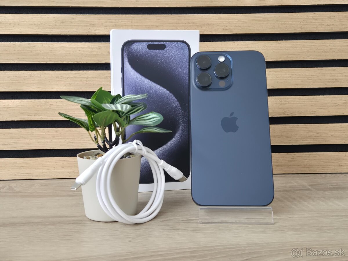 iPhone 15 Pro Max 256GB Blue Titanium | ZÁRUKA 24M