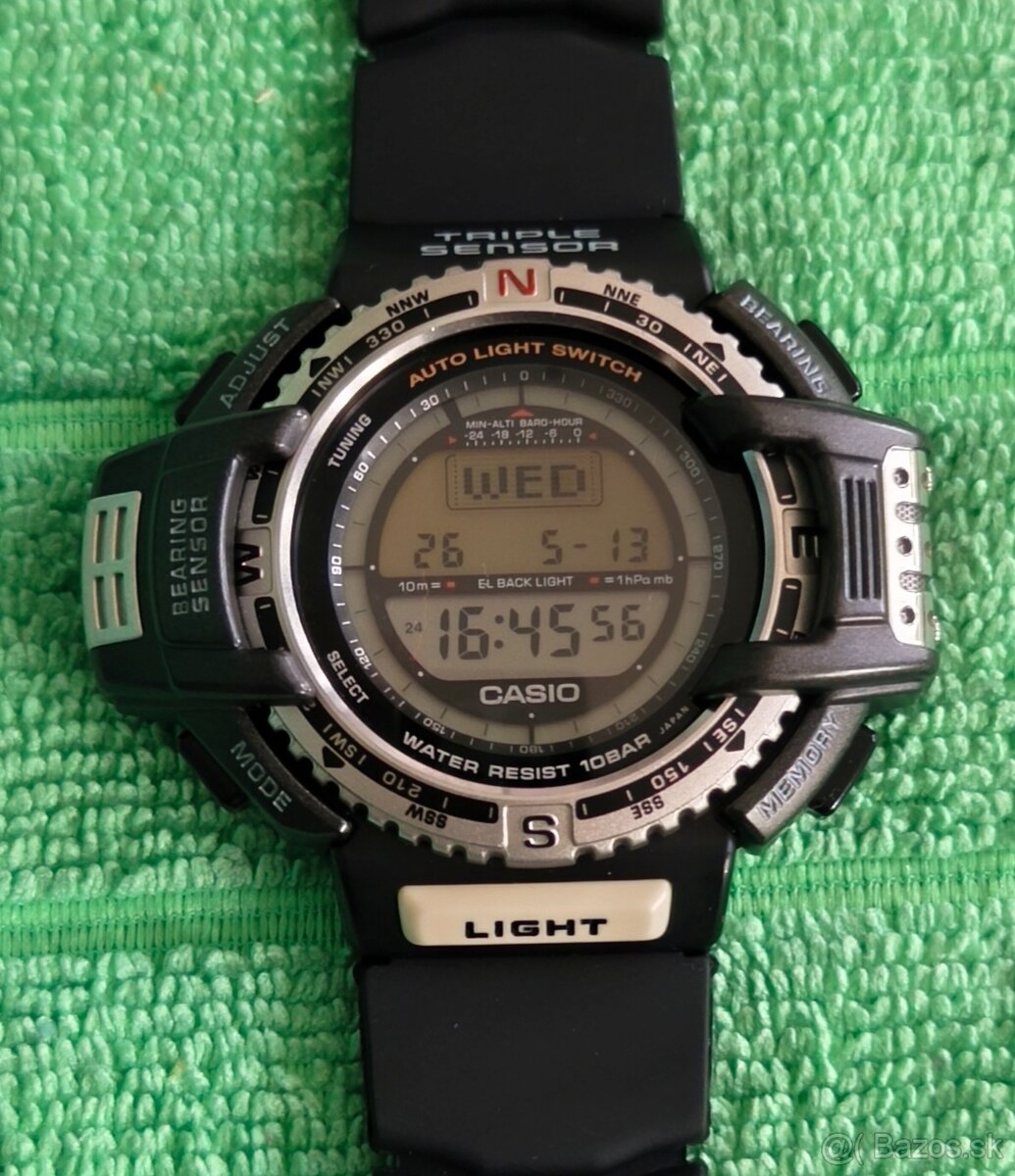 Casio Protrek PRT-40 Kompas, Barometer, Výškomer