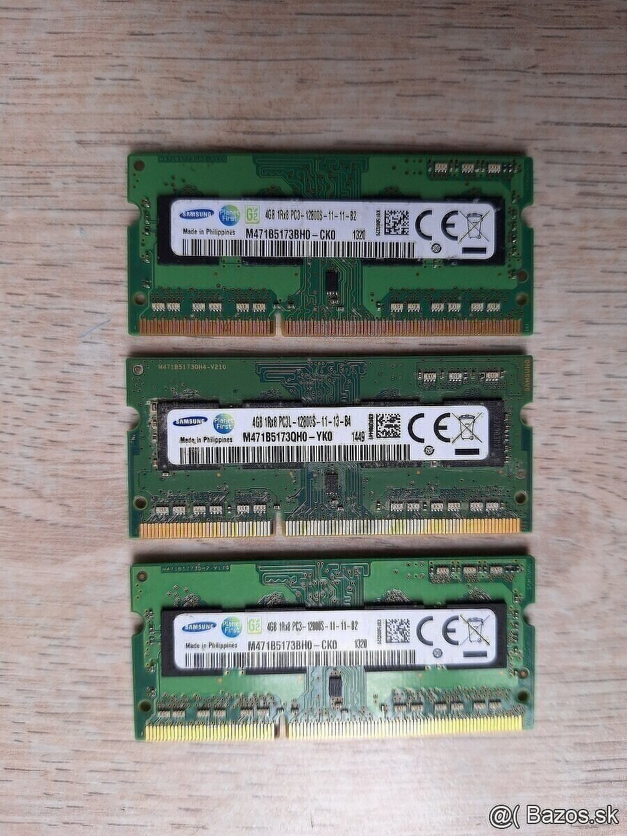 RAM do notebooku 4GB DDR3 1600MHz SODIMM