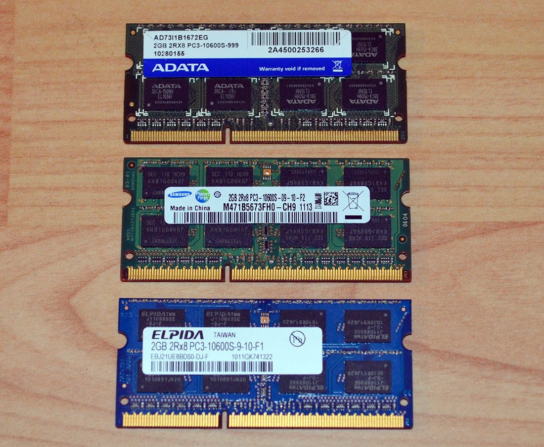 Pamäte do notebooku DDR3 2GB RAM