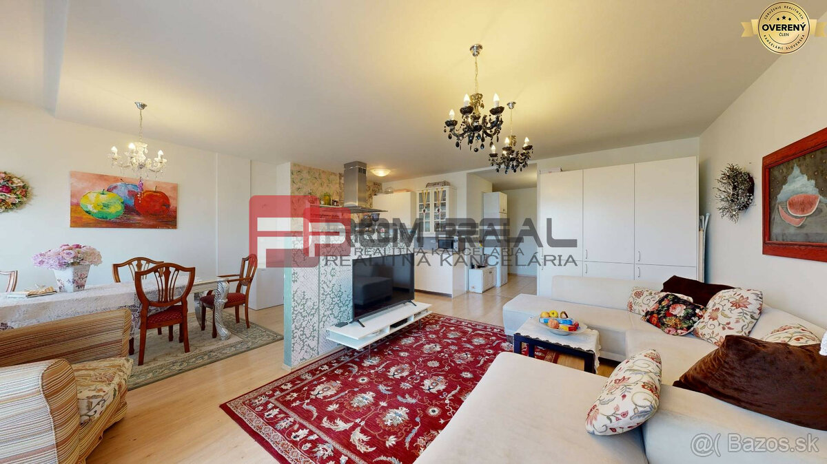 Znížená cena o 5 000 eur  Veľký 3,5 izbový byt 115 m2 + 2x t