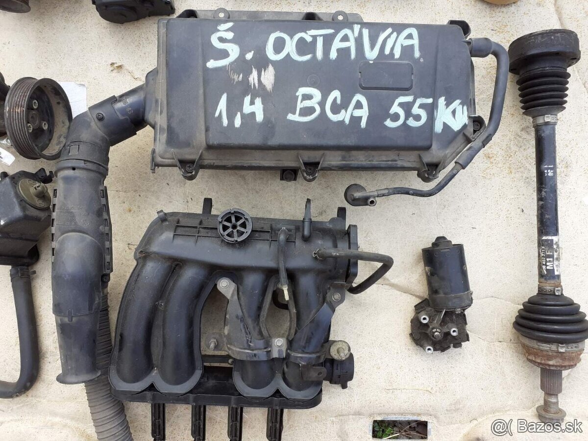 Príslušenstvo motora na skoda octavia 1,4 16v 55 kod BCA