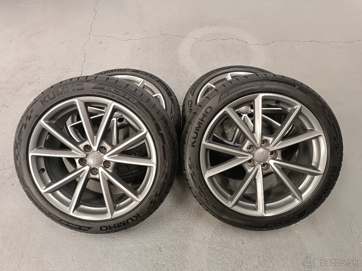 AUDI 5x112 R20 - 8U0601025AK + Letné pneumaitky 255/40