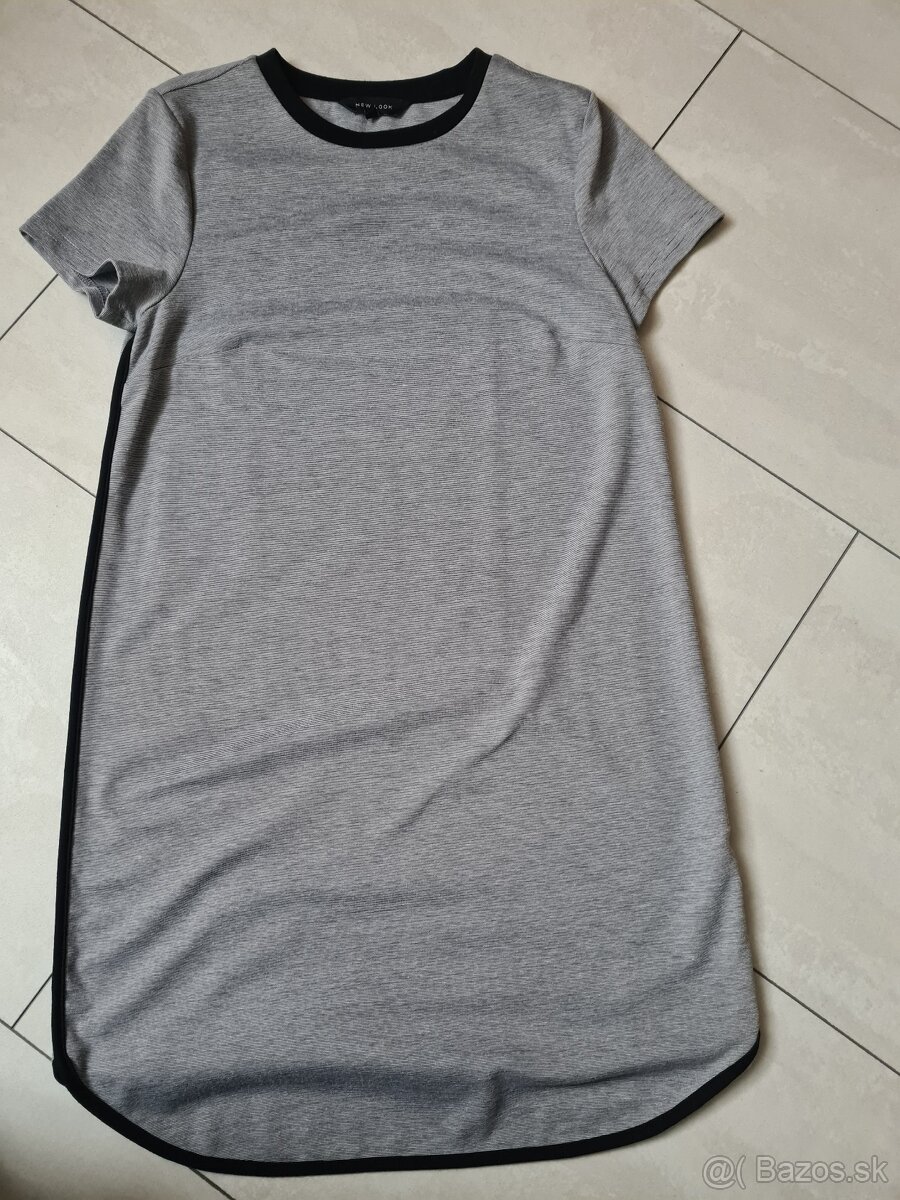 Sivé neformálne šaty, new look veľkosť 6