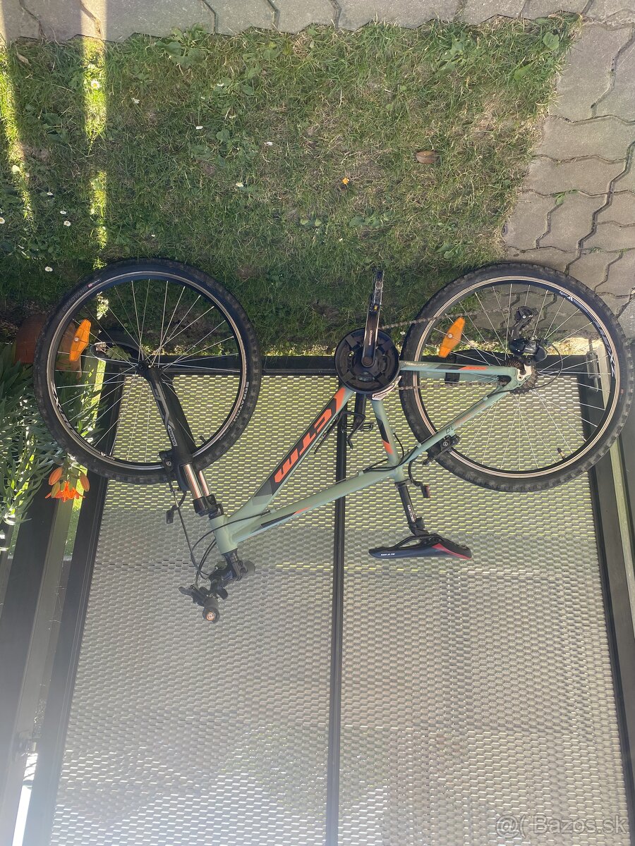 CTM TERRANO 1.0 26 detský bicykel, matná zelená/oranžová