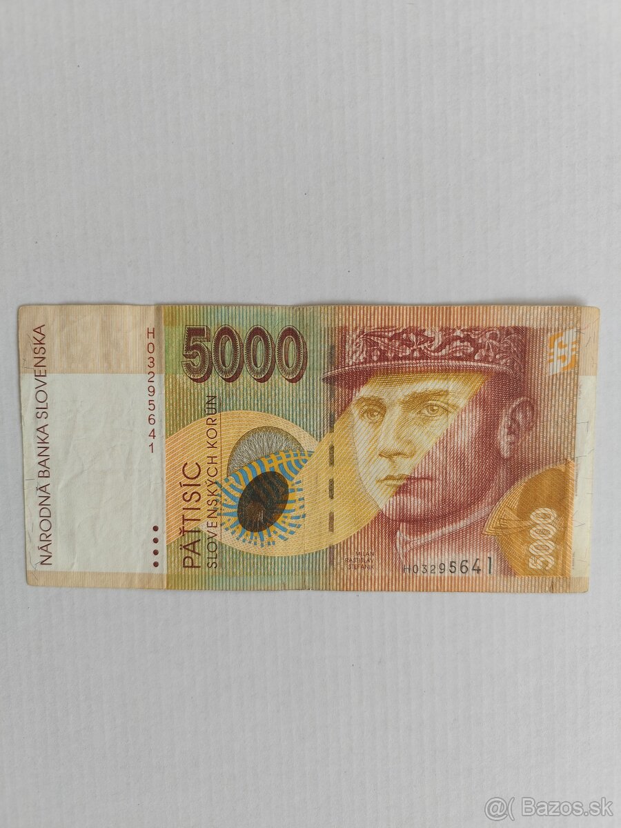 Bankovka 5000 Sk 1995