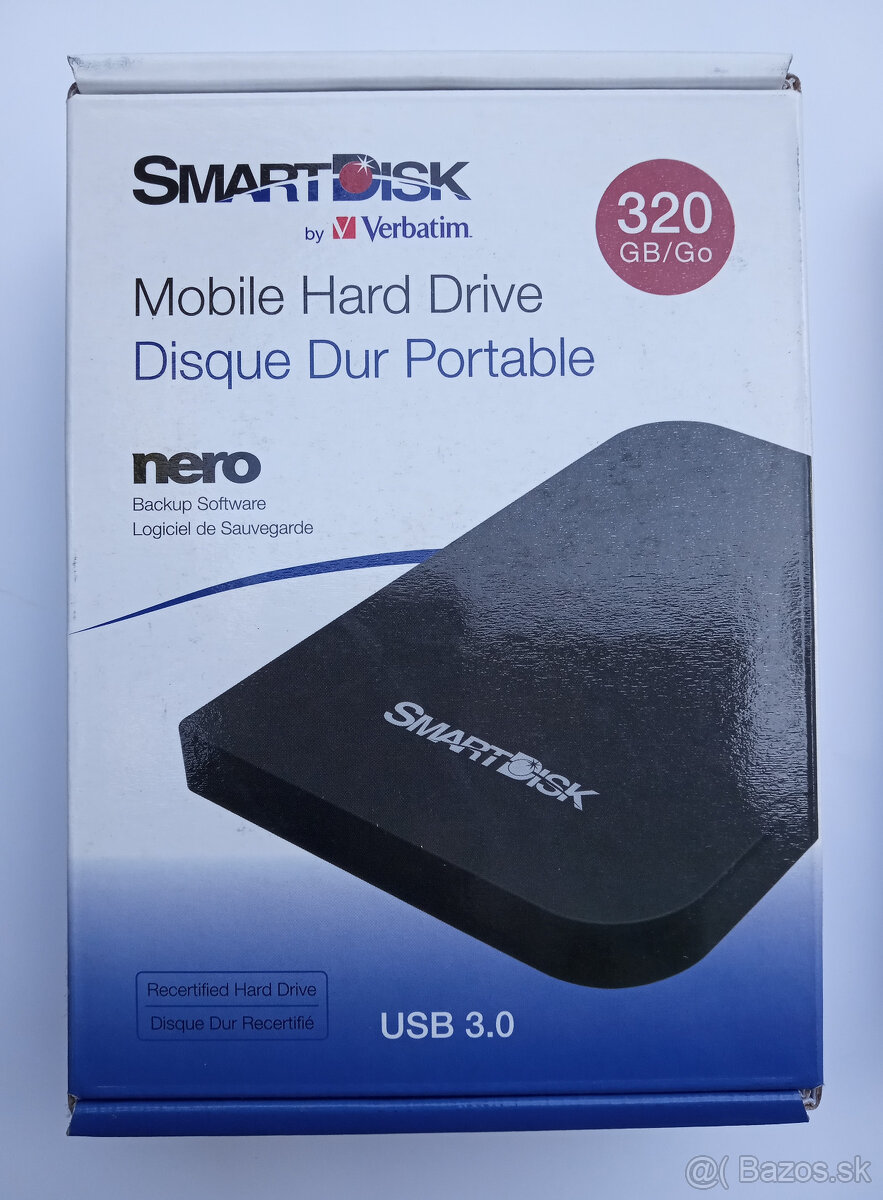 Predam externy 2,5" disk 320 GB Verbatim
