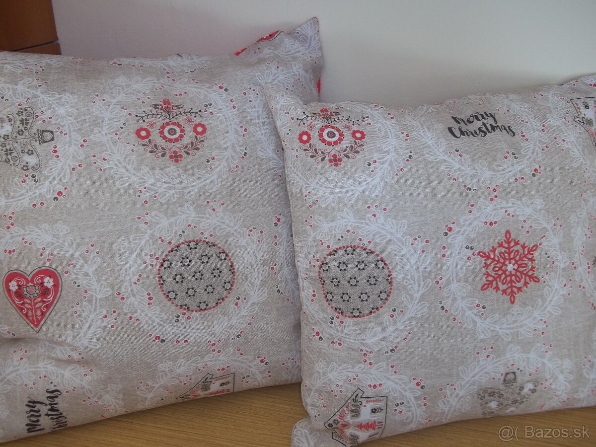 Vianočné obliečky,dve veľkosti,cena spolu