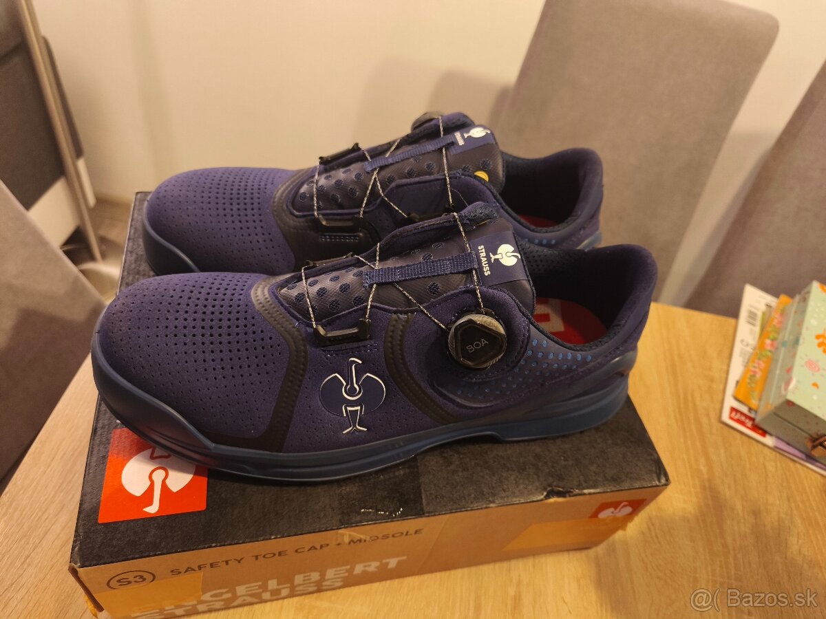 Bezpečnostné poltopánky e.s. Mareb – veľkosť 46 (NOVÉ)