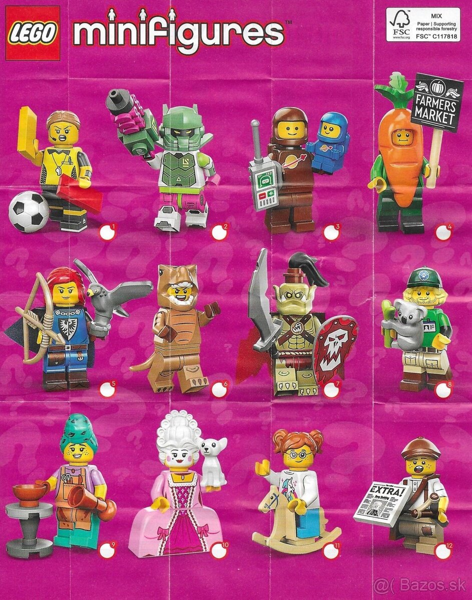 Minifigúrky Lego 24. séria