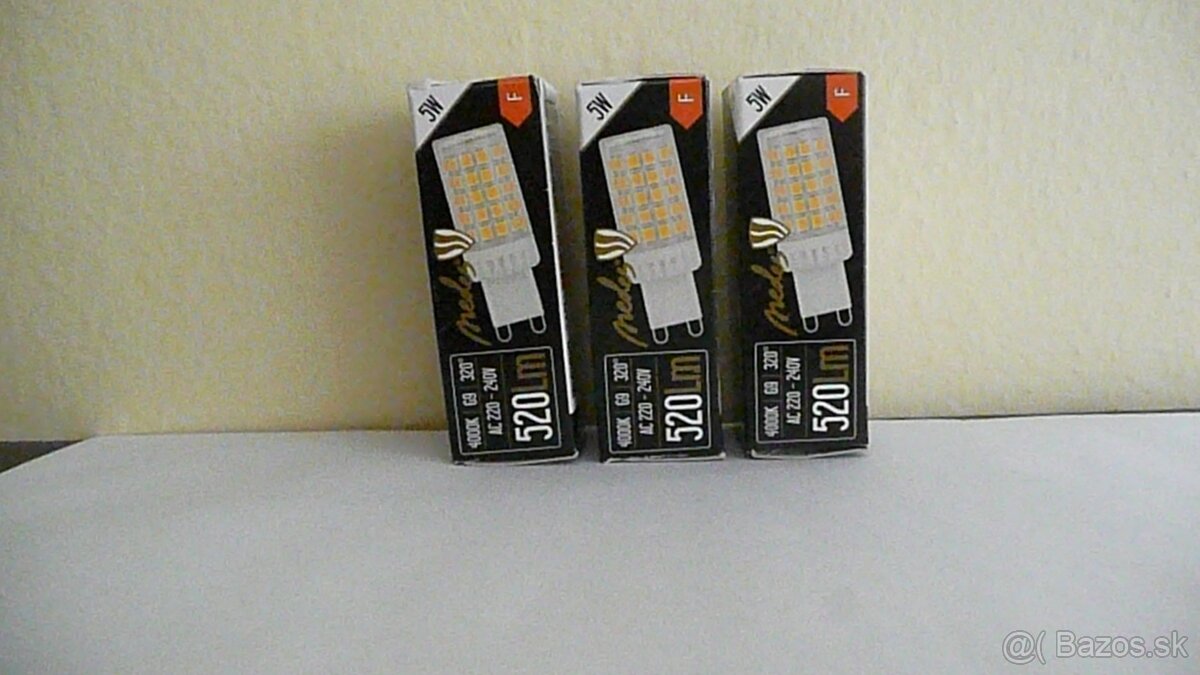 Led žiarovky G 9- 5W- 3 ks - lacno