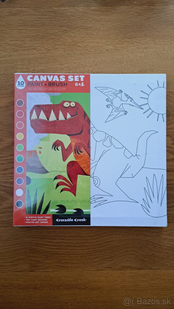 Maľovanie na plátno – Dinosaurus (nové, zabalené)