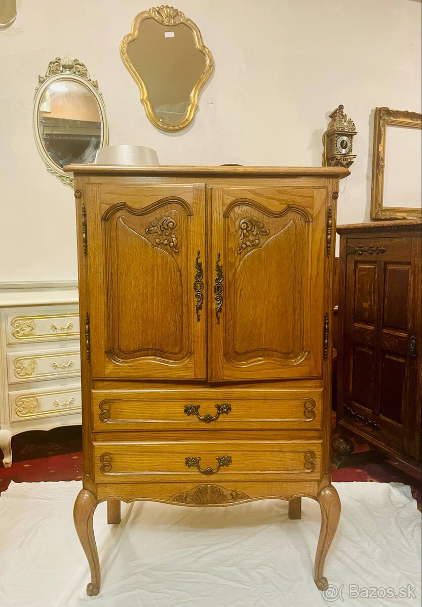 Vintage komoda, drevo, v119cm, s74cm, h42 cm