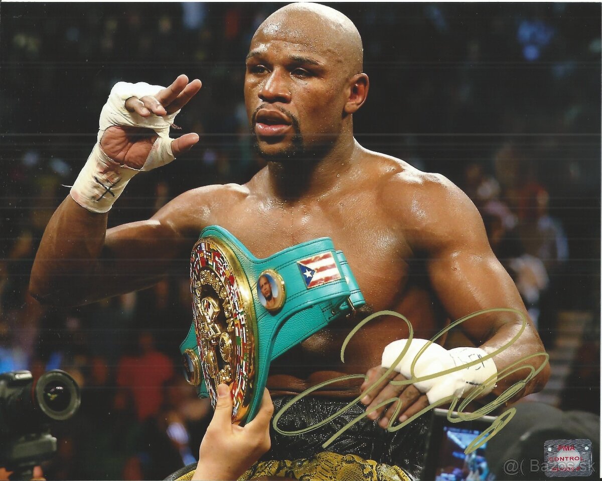 Floyd Mayweather, Jr. - foto s podpisem + COA