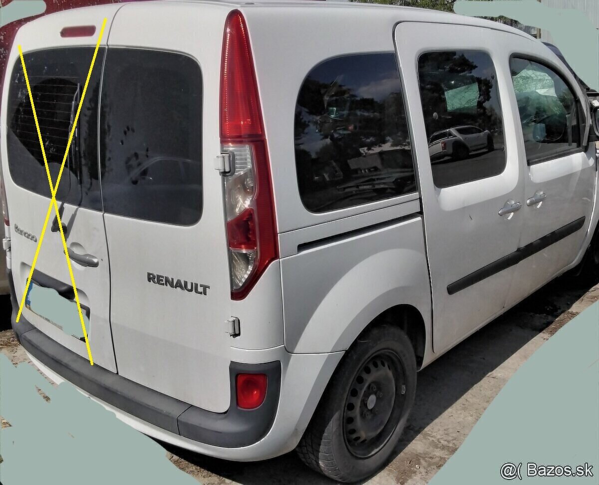 RENAULT KANGOO 1.5 dCi 2017 predám PIATE DVERE, DVERE, MOTO