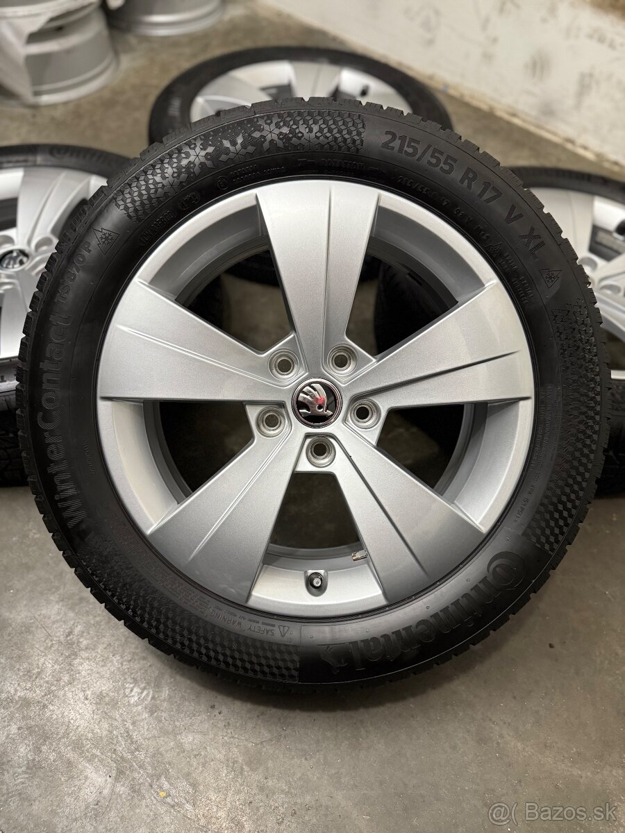 Zimná sada 5x112 R17 , 215/55/17 Škoda Triton Superb Passat