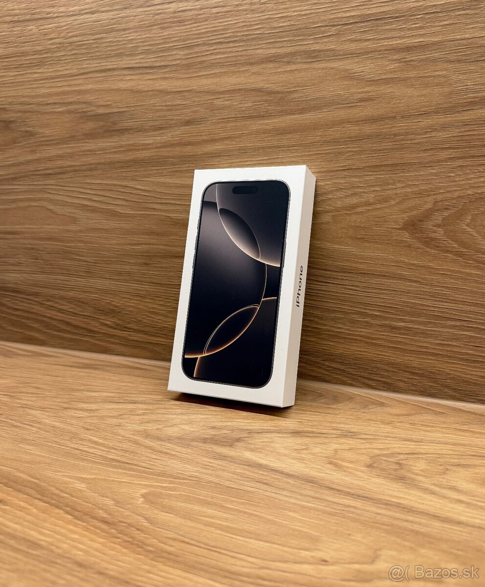 iPhone 16 Pro 128GB Natural Titanium - nový, nerozbalený