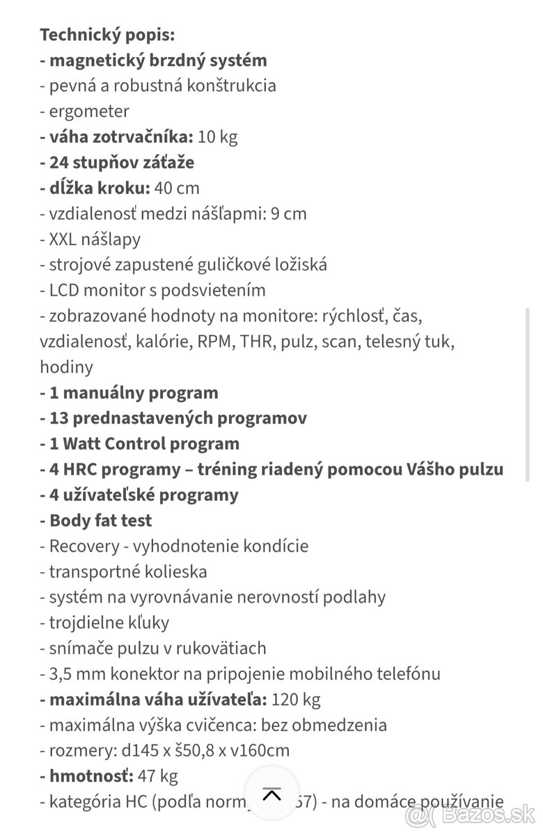 Elipticky trenazer