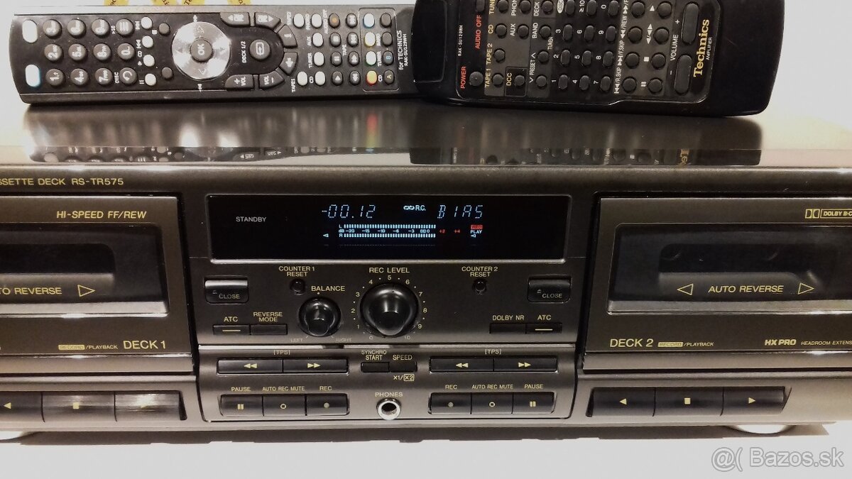 HX PRO 2- tape deck TECHNICS RS-TR575 Dolby B+C, JAPAN, AK41