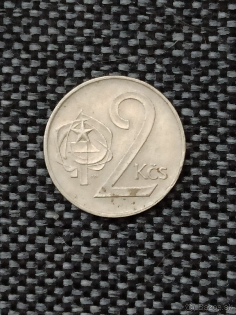 Predám - 2 Kčs 1973 - variant ( hrana z 5 kčs )