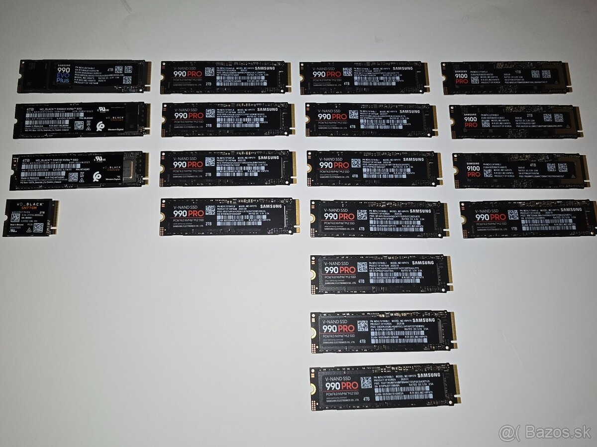 Predám SSD M.2 disky