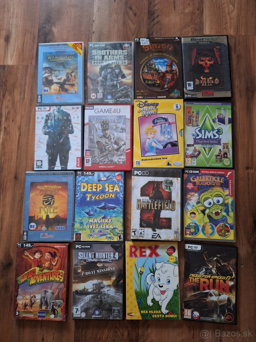 Predám staré pc hry len spolu